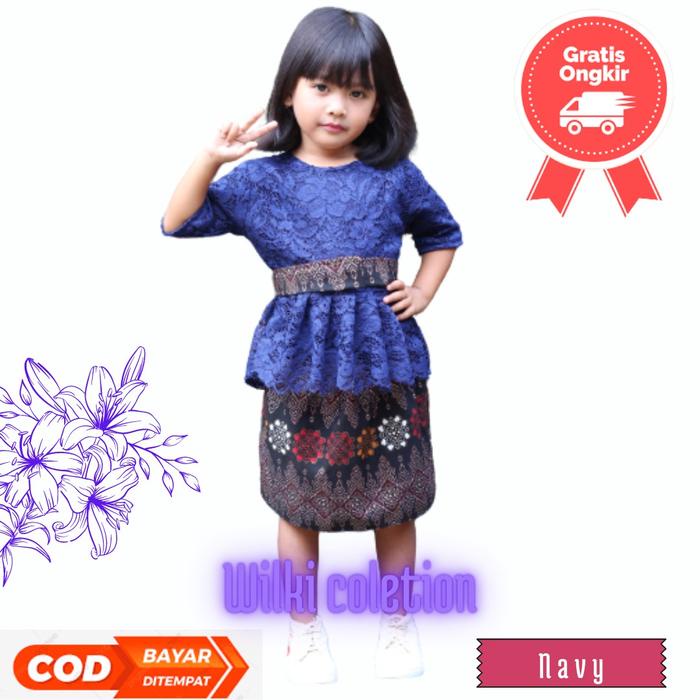 Setelan Baju Kebaya Anak Dan Bayi Rok Pendek Usia 1-6 Tahun Cewek Parsel Perempuan