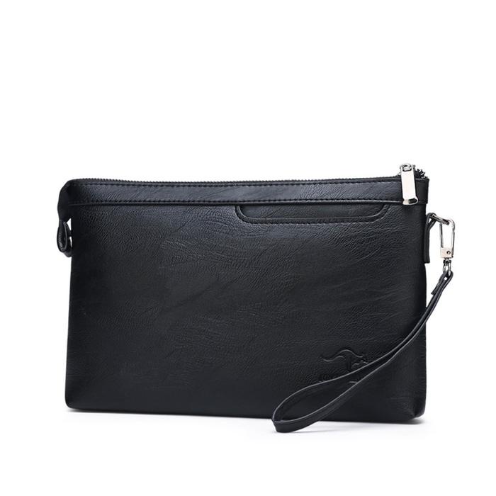Top Tas Tangan Dompet Clutch Pria Wanita Bahan Kulit PU Import Mewah Murah Besar Tipis Serbaguna