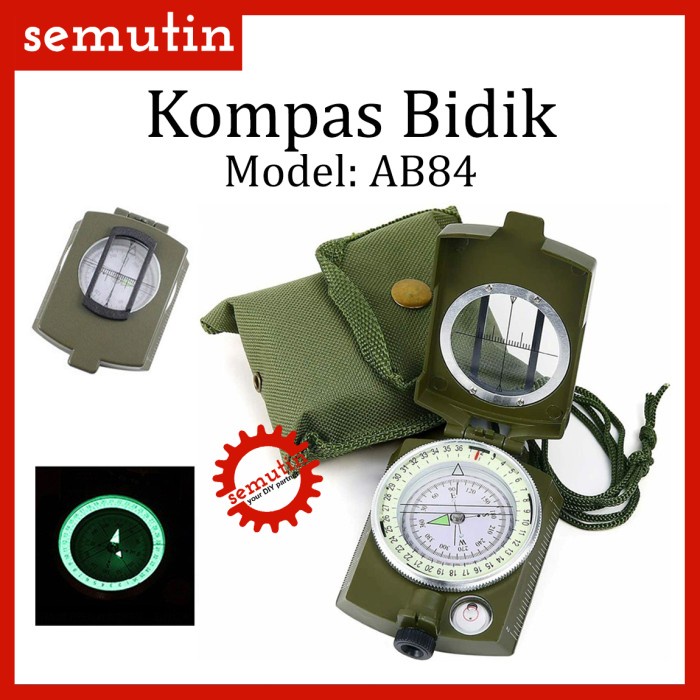 

Kompas Bidik Prisma AB84 / Military Compass Lensatic Outdoor Camping