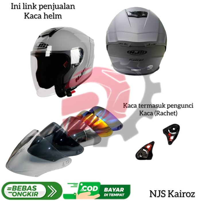 KACA HELM NJS KAIROZ VISOR HELM NJS KAIROZ