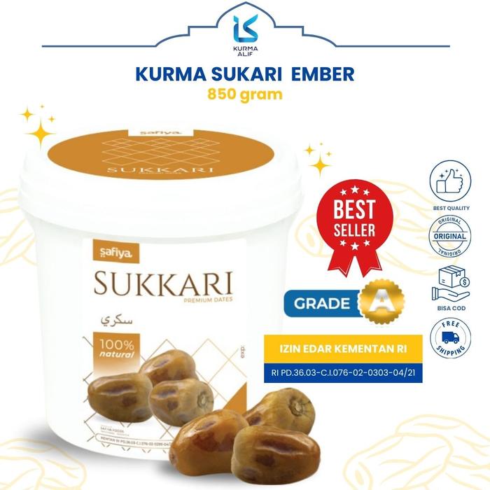 

[RAMADHAN] Kurma Sukari Ember Safiya 850 gr