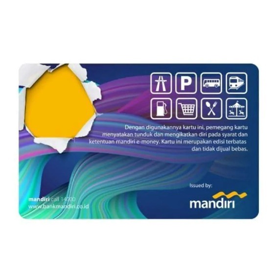 TERBARU Kartu eMoney Mandiri eToll / Kartu emoney / E-money card Bank Mandiri