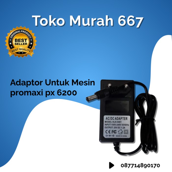 

Terlaris Adaptor untuk Mesin I time 3200 dan Promaxi PX6200 SALE