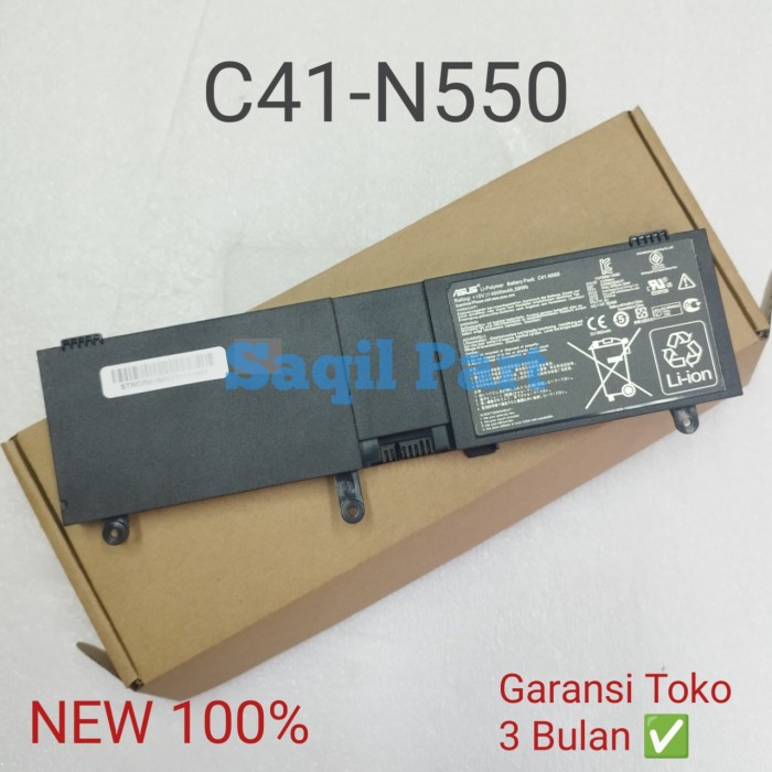 Baterai Asus ROG G550 G550J G550JX G550JK N550 N550JK N550JX C41-N550