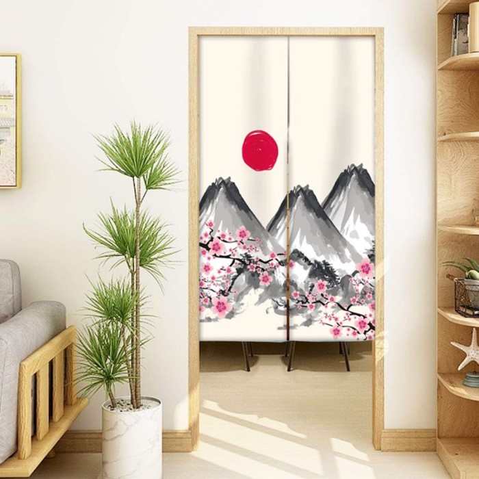 Gorden Pintu Tirai Hordeng Pintu Kamar Tirai Pintu Dapur Jepang Terbaru