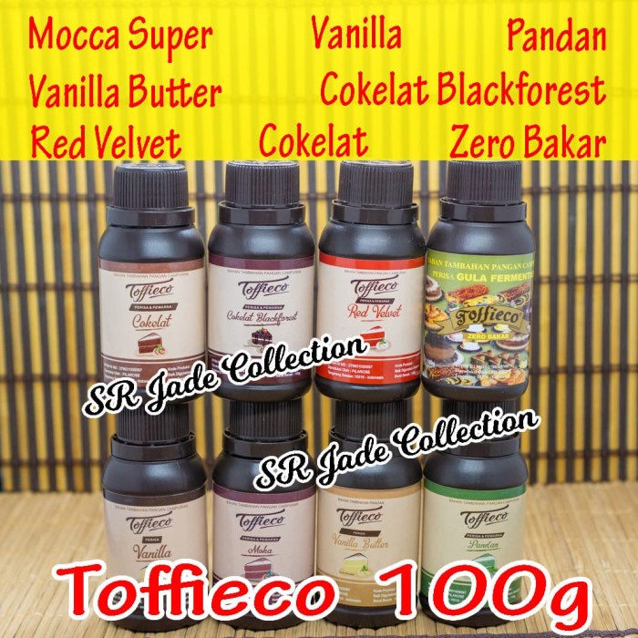 

Ready Stok" Toffieco Pasta 100 Gr Tofieco Mocca Vanilla Butter Pandan Zero Bakar