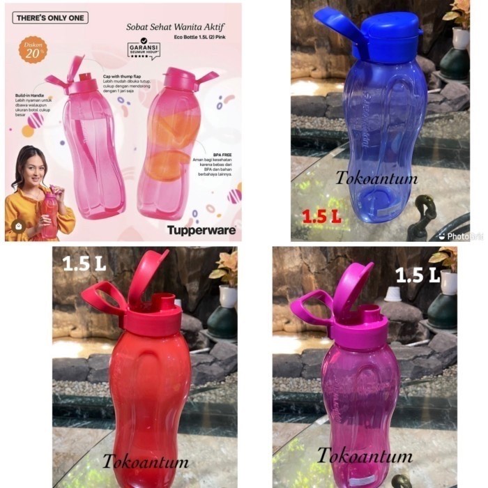 Botol minum 1.5 Liter Tupperware