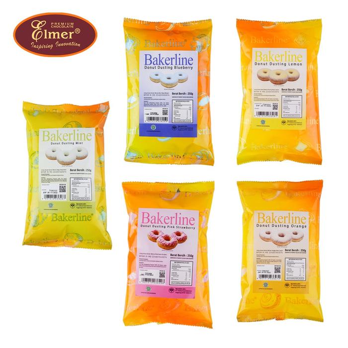 

Ready Stok" Elmer - Bakerline Donut Dusting 250Gr Gula Donat Aneka Rasa Taburan Donat, Kue,