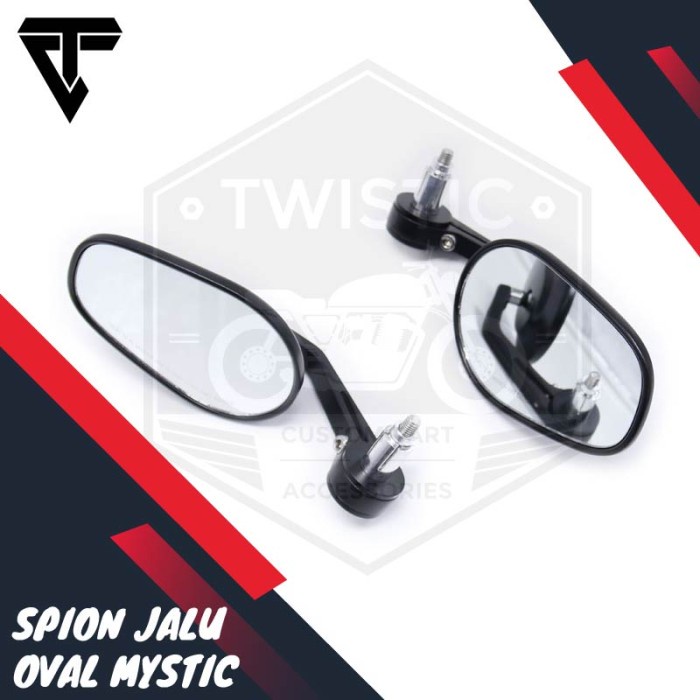 Spion Jalu Oval Motor Custom Mystic W175 XSR Benelli Vespa Universal