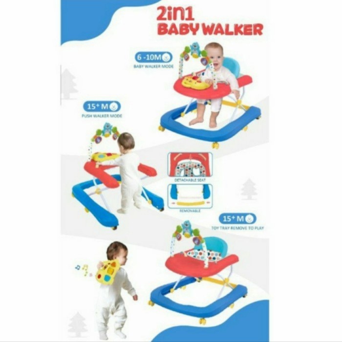 Pliko Bw2068 / Baby Walker / Alat Belajar Jalan Bayi