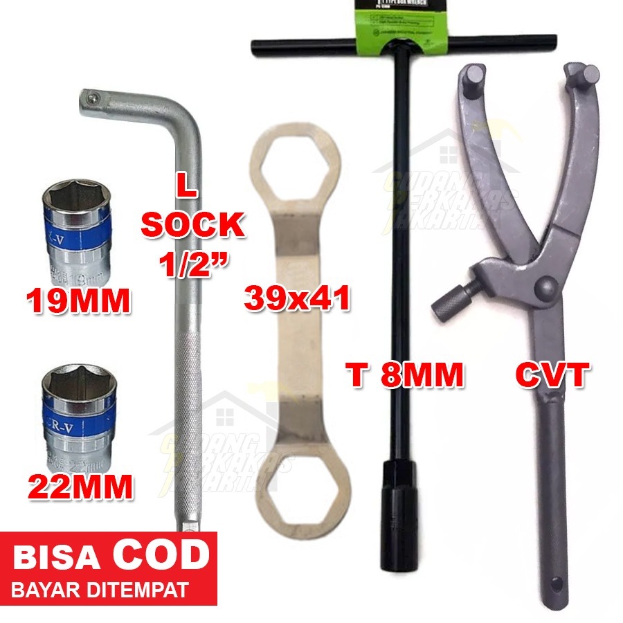 HJK PAKET KUNCI CVT HONDA DAN YAMAHA ALAT BONGKAR CVT KUNCI CVT / TRAKER CVT /PAKET TRAKER / PAKET