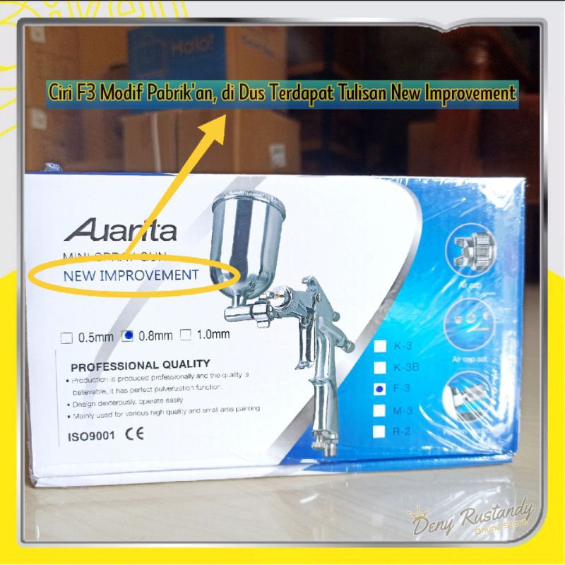 HJK Spray Gun Auarita F3 modif New Improvement