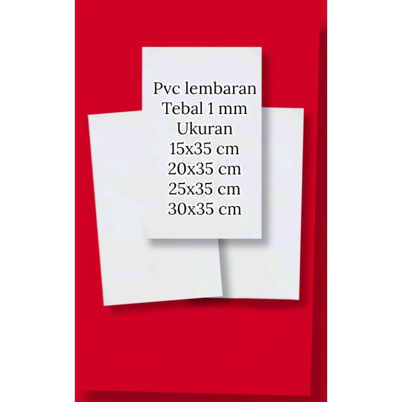 Hjk paralon pvc lembaran tebal 1mm