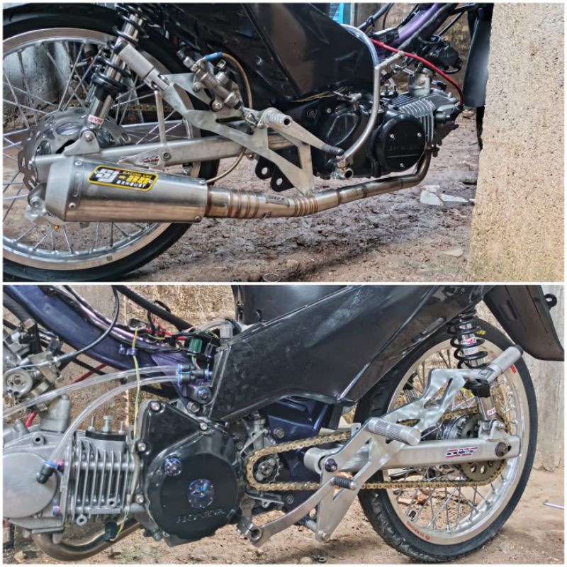 Underbone Custom Supra X 125/Karisma "Versi 1 / V1" Bahan Besi 8Mm Bukan Daytona Last Stock