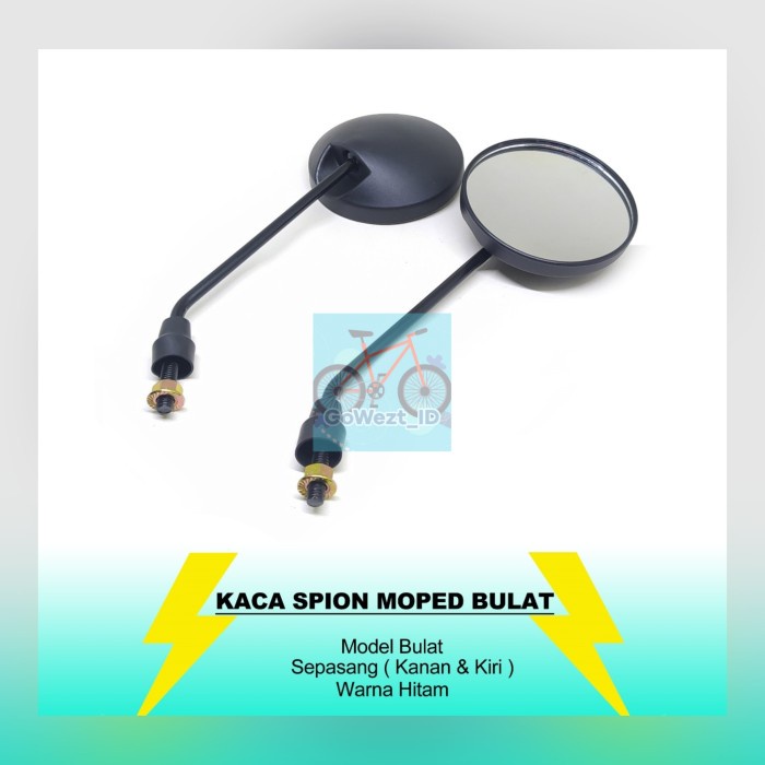 Kaca Spion Sepeda Motor Listrik Bulat Genio E-Bike Universal