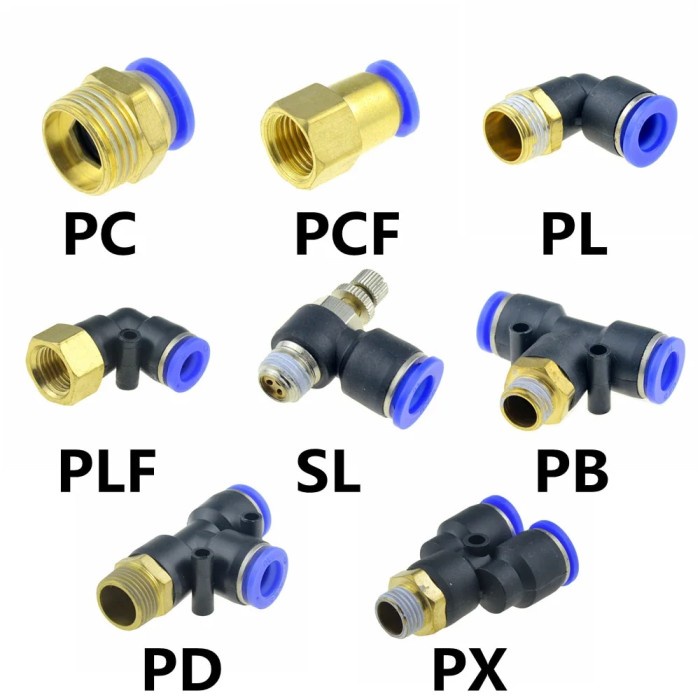 Import PNEUMATIC QUICK RELEASE FITTING CONNECTOR 6MM 8MM 10MM 12MM OD HOSE