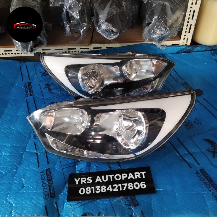 Headlamp Lampu Depan Mobil kia rio 2012 2013 sepasang DiskonJual MurahHarga DiskonObral