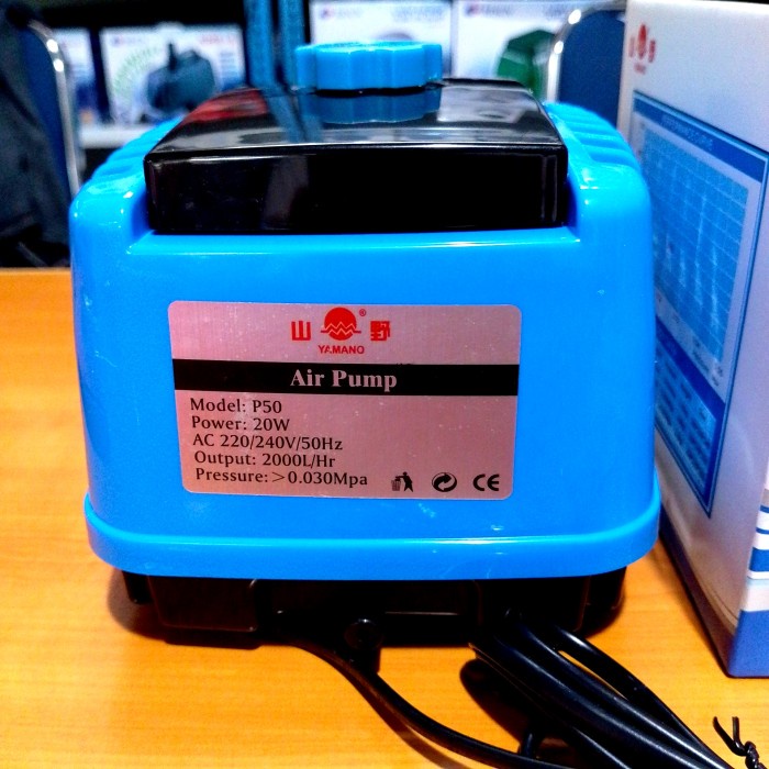 Yamano P50 Aerator Blower Udara Akuarium Kolam Ikan 20watt 8 Lubang