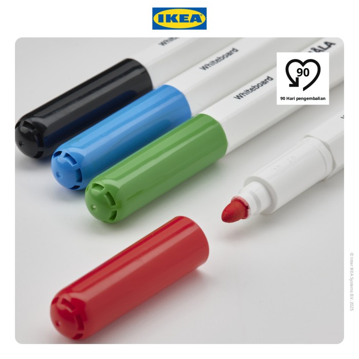 

Ikea Mla Spidol Papan Tulis Dengan Penghapus Isi 4Pcs