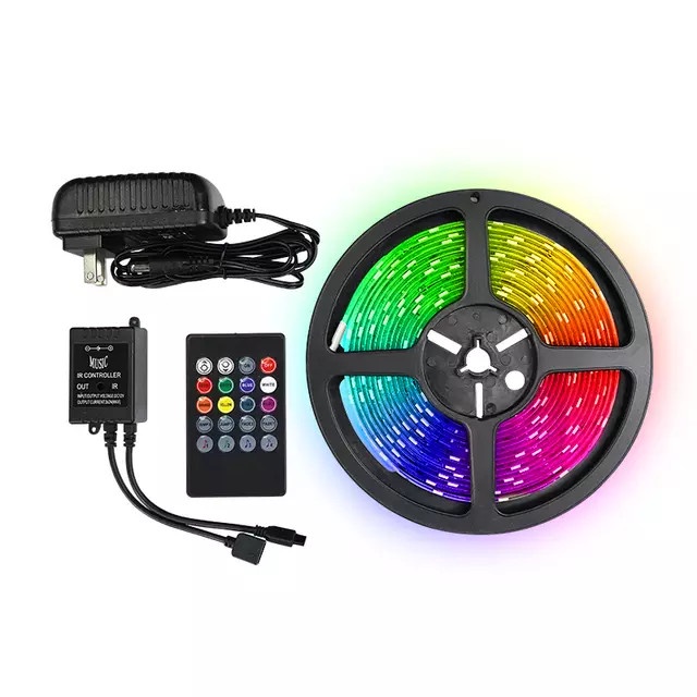 Paket Lampu SENSOR MUSIC Led strip RGB 3528 5050 IP44 Sensor Suara Mus