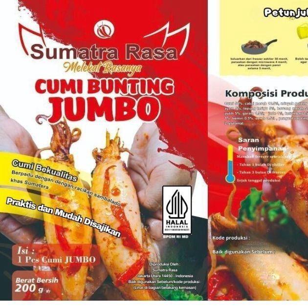 

terbaru !!! cumi bunting jumbo by sumatrarasa ready
