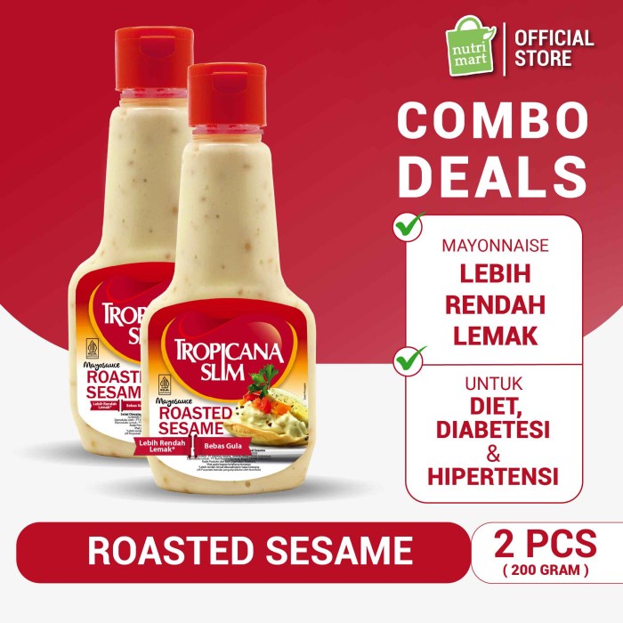 

Twin Pack: Tropicana Slim Mayonnaise Roasted Sesame 200Gr