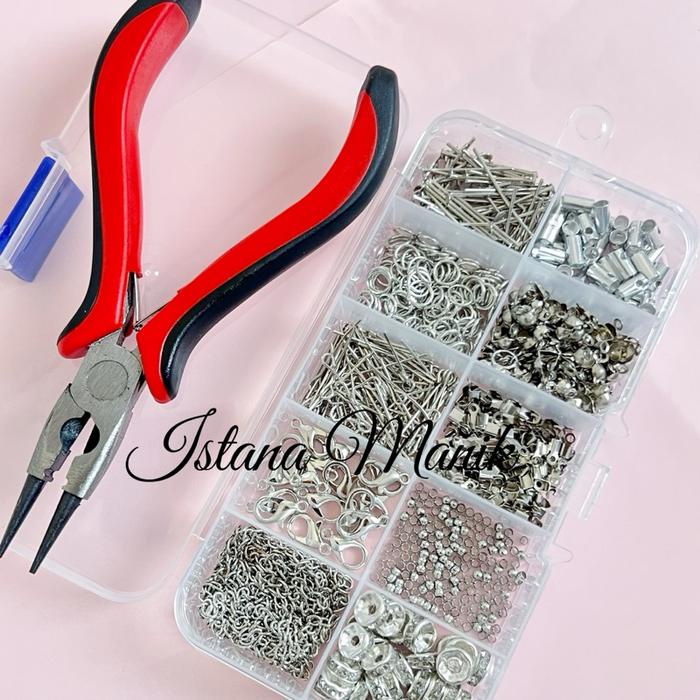 

Paket Perlengkapan DIY Meronce Set Box kodokan kokot udang Set Box + senar