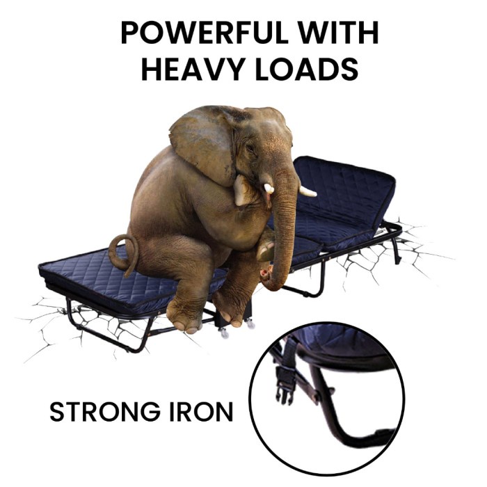 FOLDING BED / KASUR BESI LIPAT / KASUR PEMBANTU / KASUR BERJEMUR :)