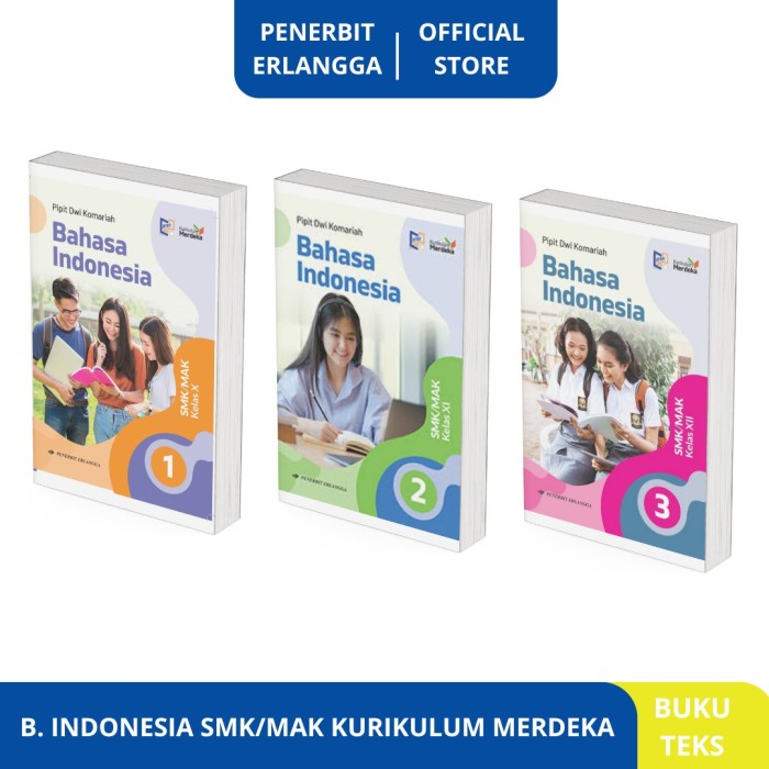 

SALE !!! BAHASA INDONESIA SMK/MAK KELAS 10 11 12 KURIKULUM MERDEKA - ERLANGGA READYY