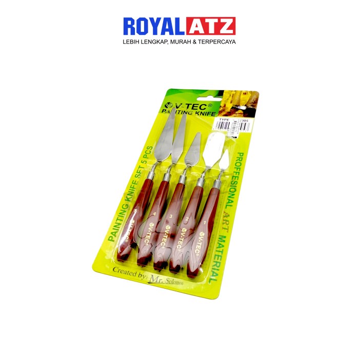 

Painting / Palet Lukis Set (5 Pcs) VT-005 / Lukis Kanvas V-Tec DiskonJual MurahHarga DiskonObral