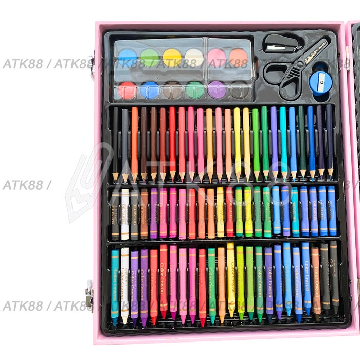 

Pensil Warna Set 152 Pcs Coloring Pencil Bag Crayon Brush Art Painting DiskonJual MurahHarga