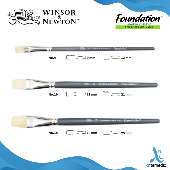 

Kuas Lukis Winsor & Newton Foundation Set 3 Flat Bristle Brush SH DiskonJual MurahHarga DiskonObral