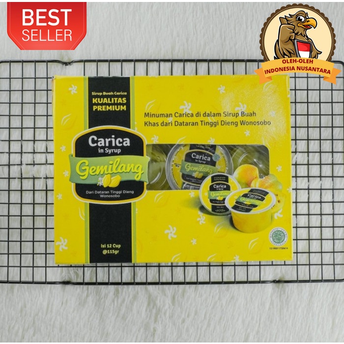 

Manisan Buah Carica Merek Gemilang Oleh-Oleh Khas Dieng 330 Gram