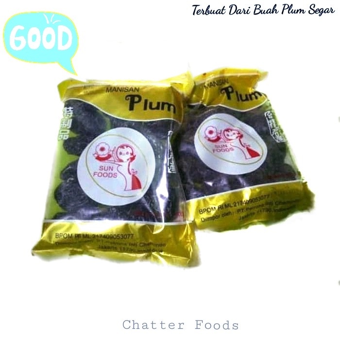 

Sun Foods Manisan Buah Plum/Kiamboi Kering Tanpa Biji 300 Gr