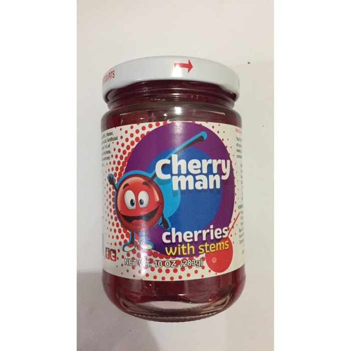 

Cherry Man Cherries With Stems Manisan Buah Ceri Bertangkai 283Gr