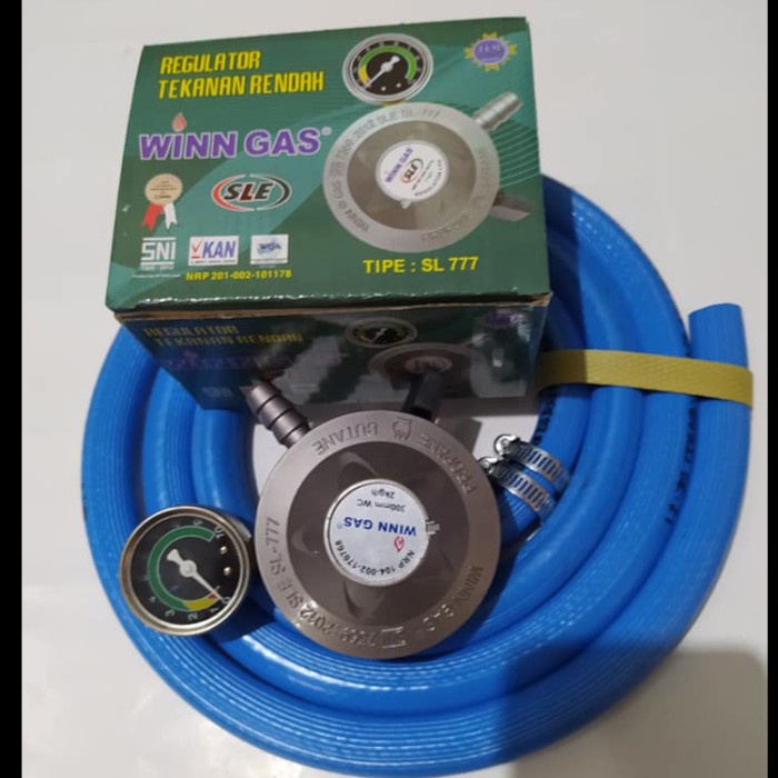 Regulator Matic WINN GAS SL 777 Manometer Selang Gas LPG 700 PSI Kode 679