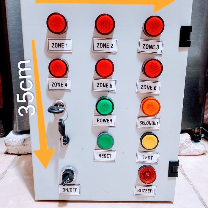 Panel 6 zone exhaus fan gas Kode 669