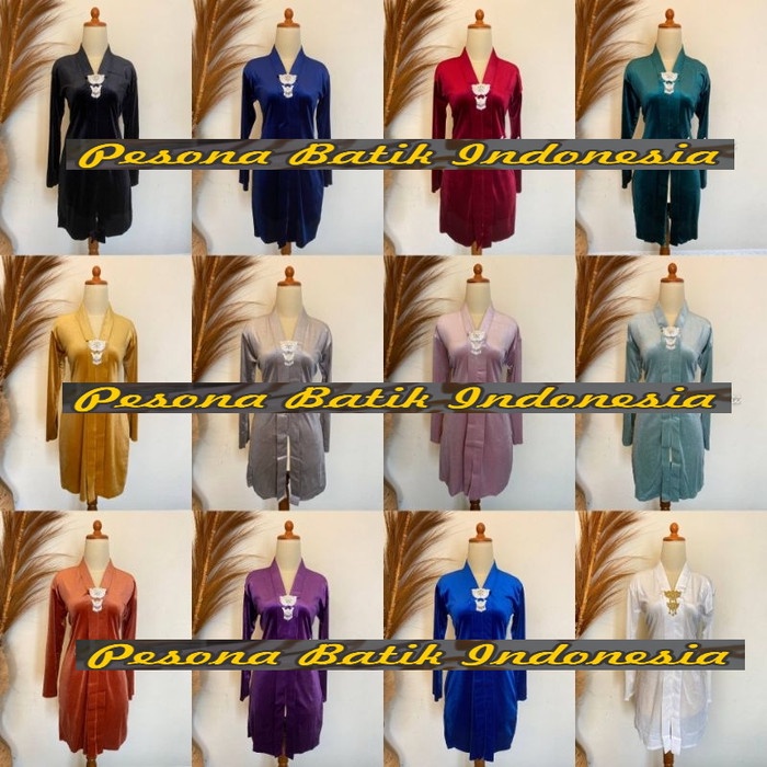 PRODUK TERBATAS Pakaian wanita kebaya bludru kartini body panjang jumbo premium