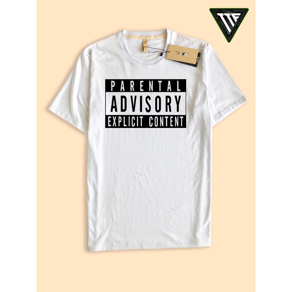 Kaos Tshirt Parental Advisory Explicit content Label
