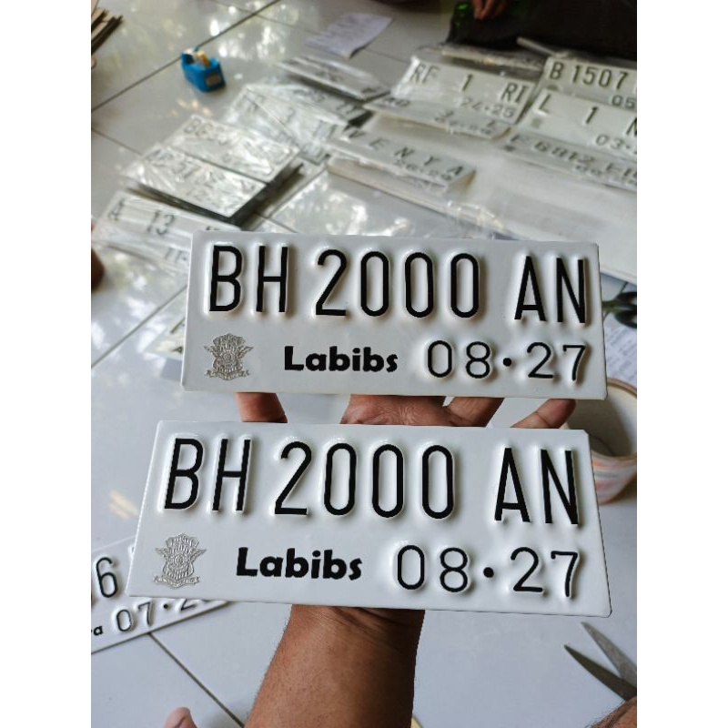 PLAT VARIASI MOTOR KEREN(1pcs)