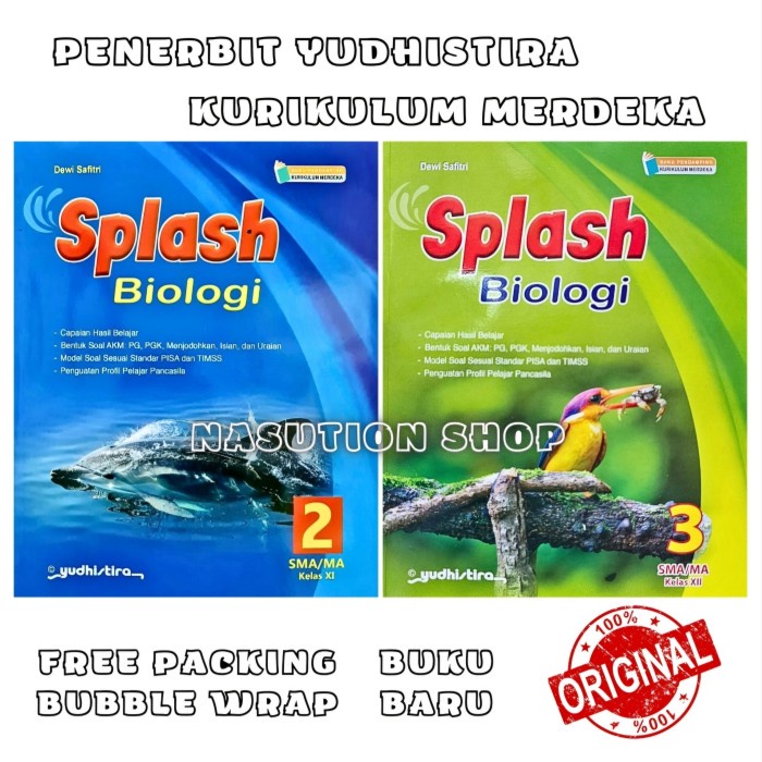 

SALE !!! BUKU SPLASH BIOLOGI KELAS 2 3 / 11 12 SMA YUDHISTIRA KURIKULUM MERDEKA READYY