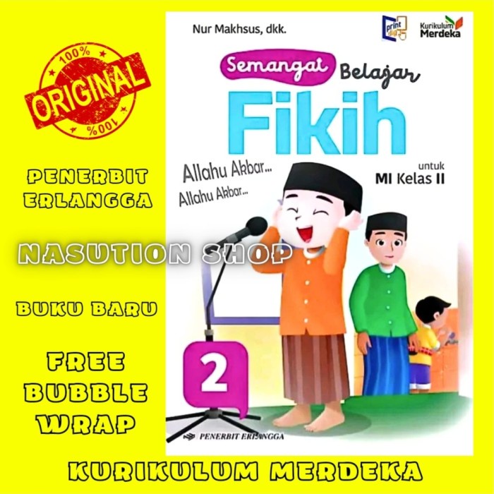 

SALE !!! BUKU SEMANGAT BELAJAR FIKIH KELAS 2 MI ERLANGGA KURIKULUM MERDEKA ORI READYY