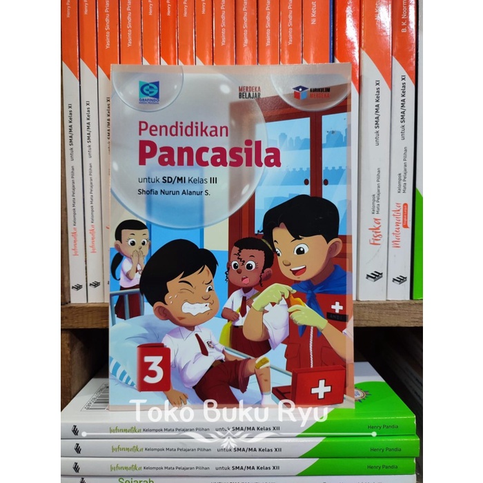

SALE !!! BUKU PENDIDIKAN PANCASILA KELAS 3 SD/MI KURIKULUM MERDEKA GRAFINDO READYY
