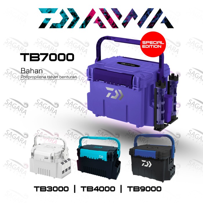 Box Pancing Tackle Box Daiwa TB 3000 4000 5000 7000 9000