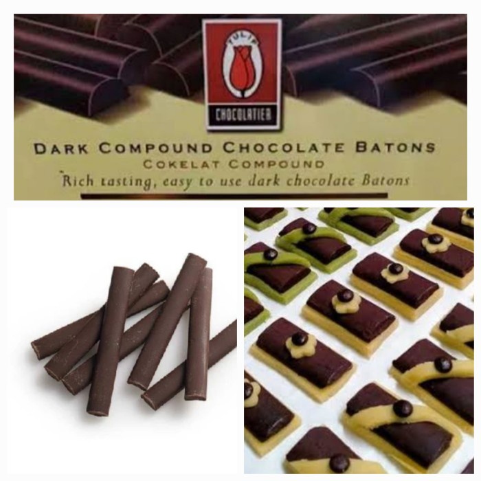 

Ready Stok" Coklat Stik Tulip Compound Repack. Stick 1Kg