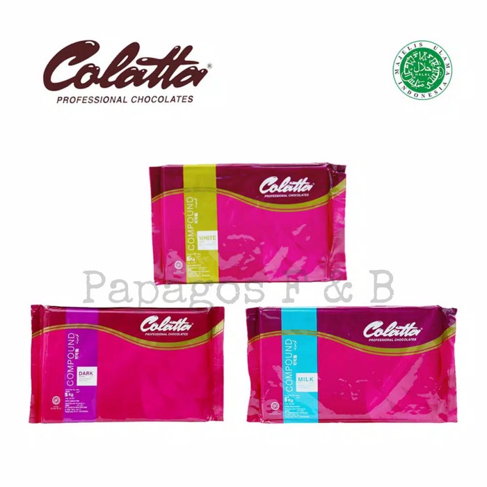 

Ready Stok" Colatta Collata Chocolate Compound / Coklat Batang Dark , White , Milk