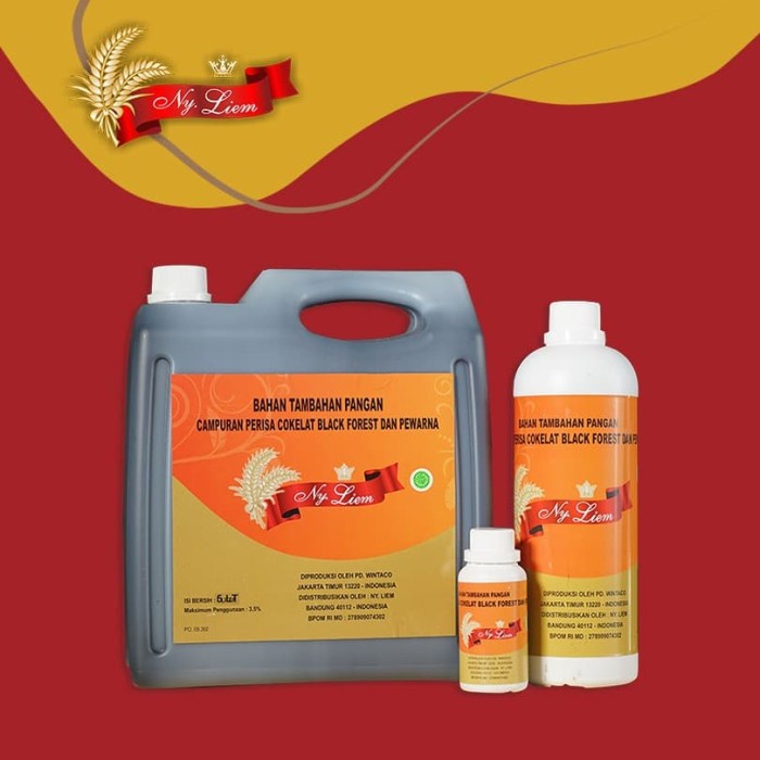 

Ready Stok" Ny. Liem Perisa / Essence Makanan Cokelat Black Forest 1 Kg