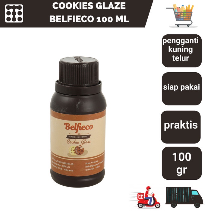 

Ready Stok" Cookies Glaze Belfieco 100Ml Olesan Nastar