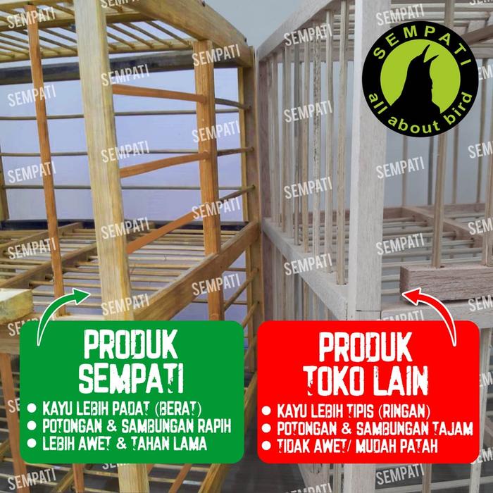 Sempati Dongdang Merpati 3 Pasang 6 Pintu Kandang Merpati Sangkar Dondang Kurungan Burung Merpati