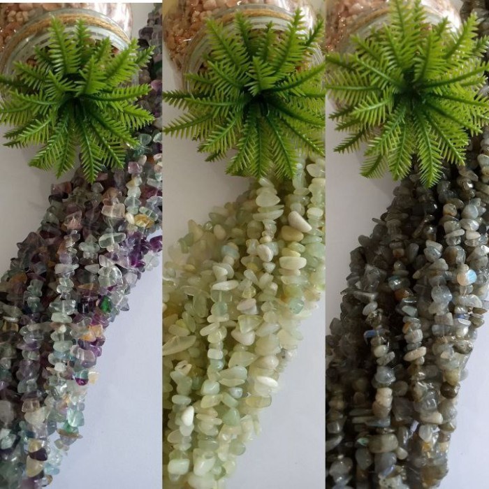 

] BATU PECAH PREHNITE, LABRADORITE, FLOURITE BAHAN PERHIASAN